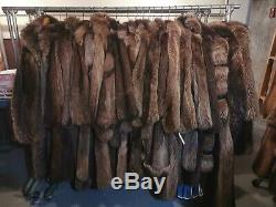 10 Mint Condition Raccoon Fur Coats Men Women All Sizes