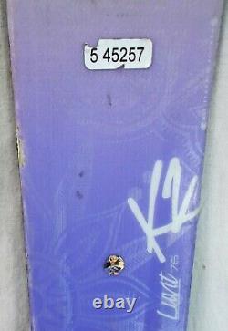 15-16 K2 LUVit 76 Used Women's Demo Skis withBindings Size 156cm #545257