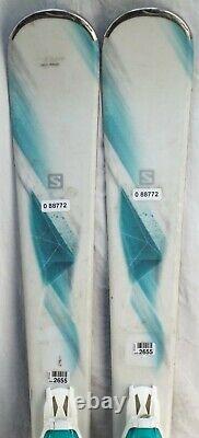 16-17 Salomon Kiana Used Womens Demo Skis withBindings Size 137cm #088772