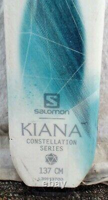 16-17 Salomon Kiana Used Womens Demo Skis withBindings Size 137cm #088772