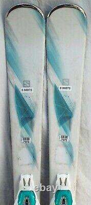 16-17 Salomon Kiana Used Womens Demo Skis withBindings Size 137cm #088870
