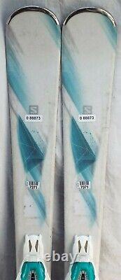 16-17 Salomon Kiana Used Womens Demo Skis withBindings Size 137cm #088873