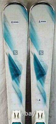 16-17 Salomon Kiana Used Womens Demo Skis withBindings Size 137cm #230305