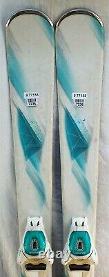 16-17 Salomon Kiana Used Womens Demo Skis withBindings Size 137cm #977155