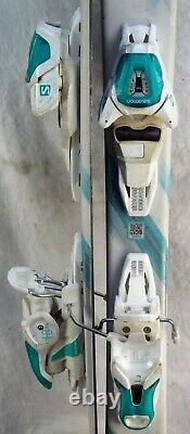 16-17 Salomon Kiana Used Womens Demo Skis withBindings Size 137cm #977155