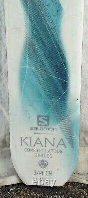 16-17 Salomon Kiana Used Womens Demo Skis withBindings Size 144cm #088771