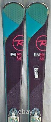 17-18 Rossignol Temptation 77 Used Women's Demo Skis withBinding Size 152cm #9651