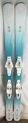 17-18 Salomon Kiana Used Womens Demo Skis withBindings Size 144cm #979348