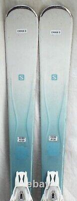 17-18 Salomon Kiana Used Womens Demo Skis withBindings Size 151cm #089443