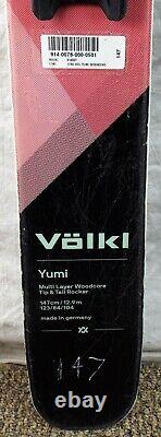 17-18 Volkl Yumi Used Women's Demo Skis withBindings Size 147cm #230173
