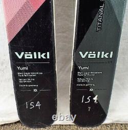 17-18 Volkl Yumi Used Women's Demo Skis withBindings Size 154cm #230174