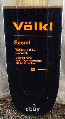 18-19 Volkl Secret Used Women's Demo Skis withBindings Size 156cm #978232