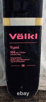 18-19 Volkl Yumi Used Women's Demo Skis withBindings Size 154cm #978250