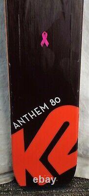 19-20 K2 Anthem 80 Used Women's Demo Skis withBindings Size 160cm #088633