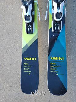 2018 Volkl Kenja 149cm 127-90-110 Rocker Skis with Salomon Warden 11 Bindings