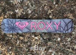2019 Roxy Ally Women's Snowboard 147 with K2 Bindings All Mountain Used Once