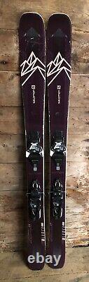 2021 153 cm Salomon QST Lumen 99 women's demo skis + Salomon Warden 11 bindings
