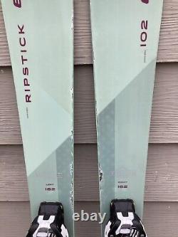 2022 Elan Ripstick 102 Womens 162 cm Skis with Salomon Warden 11 Bindings