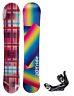 $600 Womens Joyride Rainbows Snowboard & Bindings Size 145cm Camber Ladies Ride