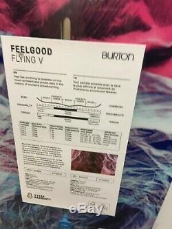 $610 Burton Feelgood Flying V 149 cm Womens Snowboard NWT Freestyle All Mountain
