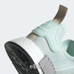 Adidas NMD R1 Womens Trainers Ice Green Mint Grey White Stretch Knit All Sizes