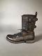 All Saints Damisi Combat Military Brown Leather Boots Women Size 38