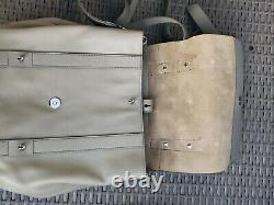 Allsaints All Saints SID stud grey leather large backpack /shoulder bag MINT