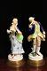 Antique Victorian Lady And Gentleman Continental Porcelain Figurines Mint 9.5