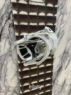 Authentic Chanel Snowboard With Bindings White & Brown 148cm RRP $9500