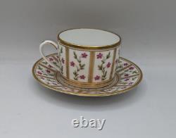 Bernardaud Decor Roseraie Limoges Espresso Cup + Saucer MINT