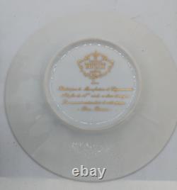 Bernardaud Decor Roseraie Limoges Espresso Cup + Saucer MINT