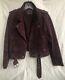 Blank Nyc Purple Suede Moto Jacket L, Mint Condition