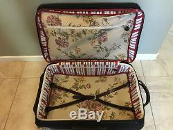 Brighton Brown/black 22 Carry On Rolling Luggage! Mint! All Accessories