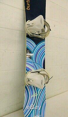 Burton Feelgood 149cm Twin-Tip All-Mountain Snowboard withBurton Custom Bindings M