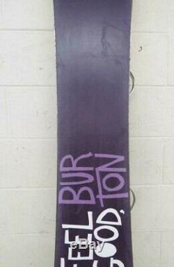 Burton Feelgood 152cm Twin-Tip All-Mountain Snowboard RIDE Preston Bindings LOOK