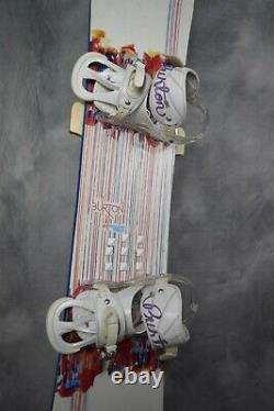 Burton Feelgood Women Snowboard Size 140 CM With Medium Burton Bindings