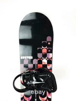 Burton Feelgood Womens Black/Red Size 152cm All-Mountain Camber Snowboard