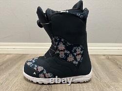 Burton Women's Mint Boa Snowboard Boots Floral Navy Blue Size 9 US / EUR 41