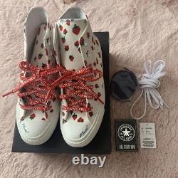 Converse All Star x MUVEIL collaboration Strawberry Pattern Sneakers US 5 Mint