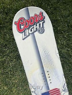 Coors Light Beer Custom Snowboard Original 152cm Rocky Mountains Wall Art