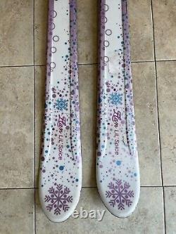 Elan Lil' Spice L140 Girls Skis With Marker 7.0 Bindings Purple White