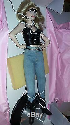 FRANKLIN MINT HARLEY DAVIDSON DOLL BIKER CHICK Candy Doll WOMAN All bisque NEW