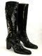 Free Lance Boots Queenie 7 All Black Patent Leather 39 Mint