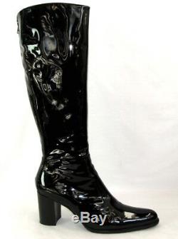 FREE LANCE Boots QUEENIE 7 all black patent leather 39 MINT