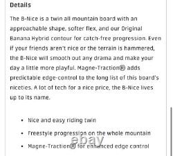 GNU B Nice All Mountain Twin Women's 148 cm Snowboard