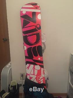 Great 151cm Womens Ride Rapture Snowboard with Burton and Anon Accessories