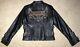 Harley Davidson Xl Beale Street Black Lambskin Leather Jacket 97078-06vw Mint