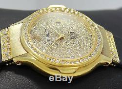 Hublot MDM 18K Yellow Gold All Factory Diamonds Rare Vintage Lady's Watch MINT