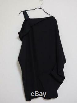 ISSEY MIYAKE 132 5. Dress asymmetrical black knee length one size fits all MINT