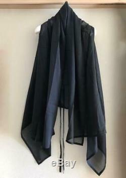 ISSEY MIYAKE 132 5. Shawl light jacket top navy one size fits all MINT